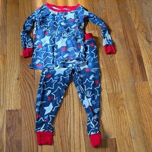 Little Sleepies Blue and Red Star Pajama Set